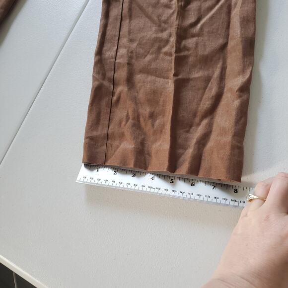 IC Collection Pants Womens Medium Linen Pull On Elastic Waist Made in USA 3474P - Picture 8 of 9